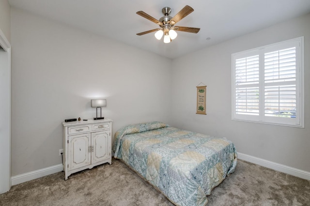 629 Del Monte Ave, Clovis, CA 93619 - bedroom featuring light carpet and a ceiling fan