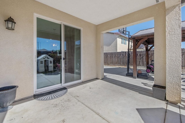 1066 Jade Way, Lemoore, CA 93245 - view of patio / terrace featuring a gazebo