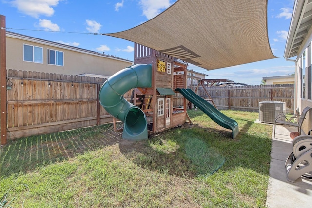 1066 Jade Way, Lemoore, CA 93245 - view of jungle gym featuring a fenced backyard