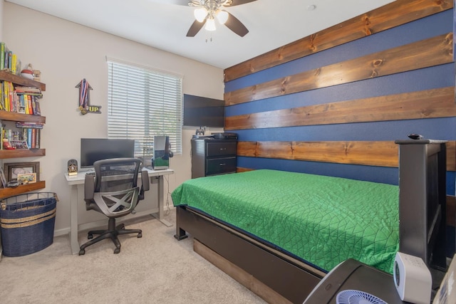 1066 Jade Way, Lemoore, CA 93245 - carpeted bedroom featuring ceiling fan