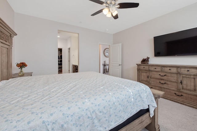 1066 Jade Way, Lemoore, CA 93245 - bedroom featuring carpet and a ceiling fan