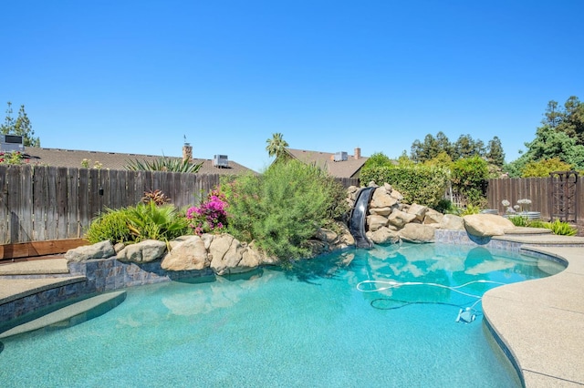 8501 N Akron Ave, Fresno, CA 93720 - view of pool with a fenced backyard