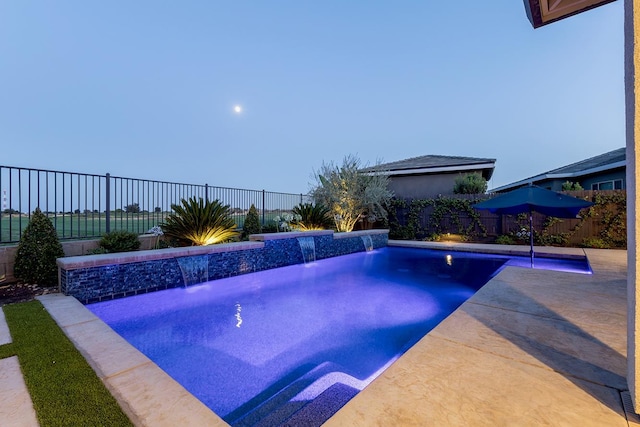 400 Ridge Creek Estates Way, Dinuba, CA 93618 - view of swimming pool featuring a fenced backyard and a patio