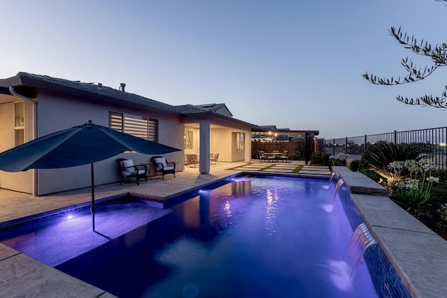 400 Ridge Creek Estates Way, Dinuba, CA 93618 - view of pool featuring a fenced backyard and a patio area
