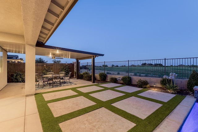400 Ridge Creek Estates Way, Dinuba, CA 93618 - fenced backyard featuring a patio area