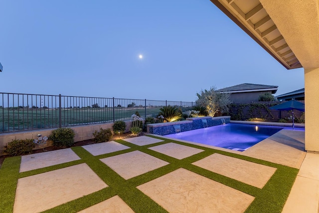 400 Ridge Creek Estates Way, Dinuba, CA 93618 - view of swimming pool featuring a fenced backyard and a patio