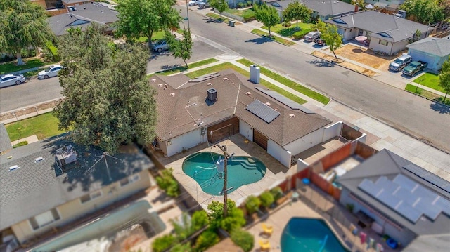 652 E Portals Ave, Fresno, CA 93710 - aerial view of residential area with a pool area