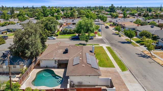 652 E Portals Ave, Fresno, CA 93710 - aerial perspective of suburban area with a pool area