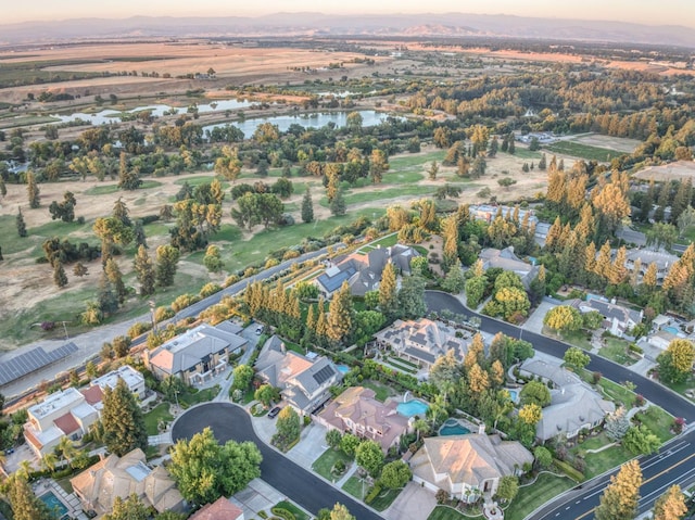 7664 N Kavanagh Ave, Fresno, CA 93711 - aerial view at dusk of a water view and a residential view
