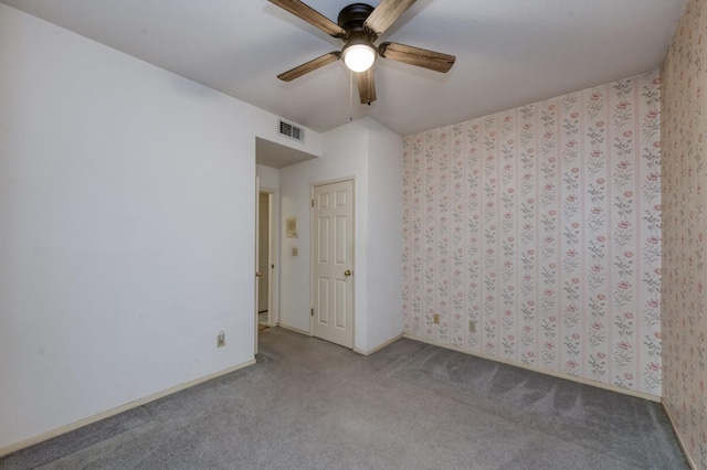 7664 N Kavanagh Ave, Fresno, CA 93711 - carpeted spare room featuring a ceiling fan and baseboards