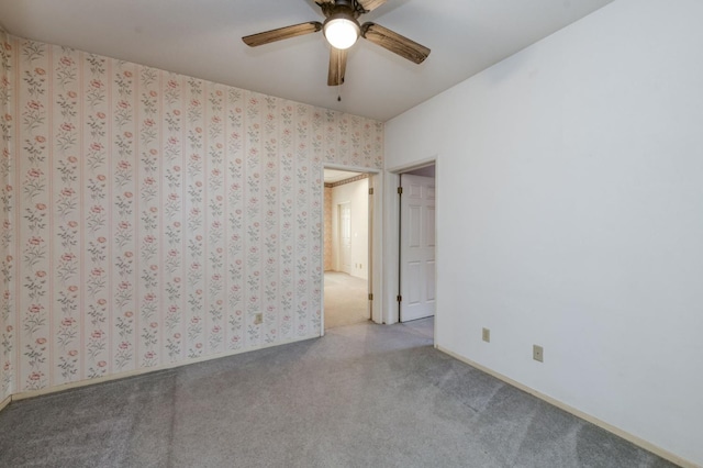 7664 N Kavanagh Ave, Fresno, CA 93711 - empty room with carpet flooring and ceiling fan