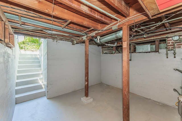 4845 Arcade Ave, Fresno, CA 93704 - unfinished below grade area with stairs