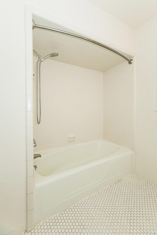 4845 Arcade Ave, Fresno, CA 93704 - full bathroom with shower / bath combination and tile patterned flooring