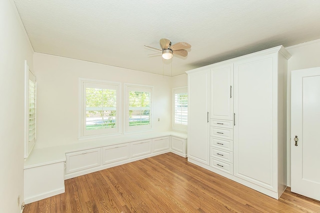 4845 Arcade Ave, Fresno, CA 93704 - unfurnished bedroom with light wood-style flooring and a ceiling fan