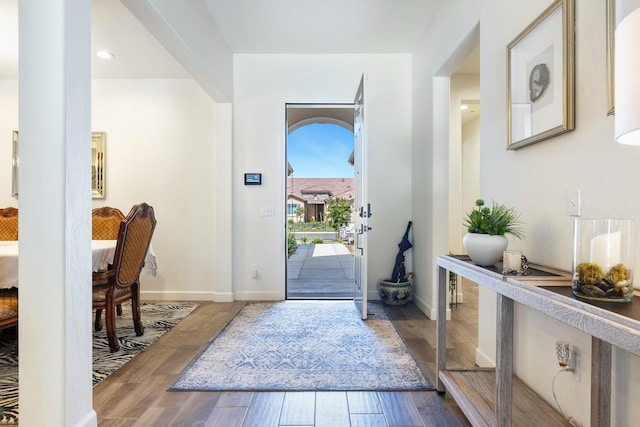 2421 N Cabrenet Pl, Hanford, CA 93230 - entryway with wood finished floors and baseboards
