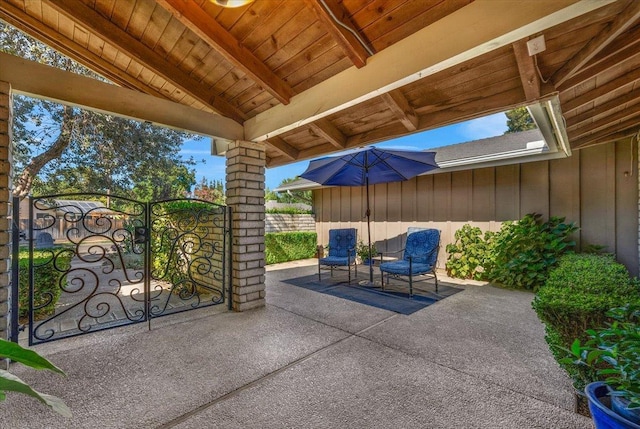 3251 W Magill Ave, Fresno, CA 93711 - view of patio / terrace featuring a gate