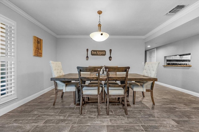 3251 W Magill Ave, Fresno, CA 93711 - dining room featuring crown molding and wood finished floors