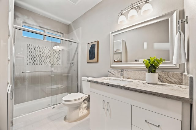 7160 W Dovewood Ln, Fresno, CA 93723 - bathroom with vanity and a stall shower