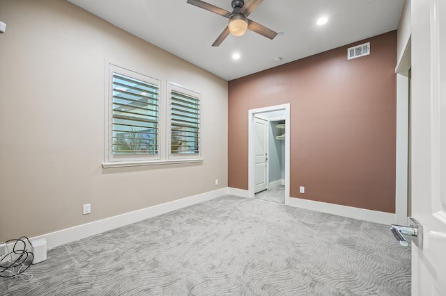 7160 W Dovewood Ln, Fresno, CA 93723 - unfurnished bedroom featuring light carpet, recessed lighting, and a spacious closet