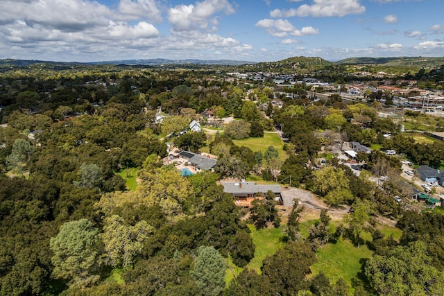 9098 San Gabriel Rd, Atascadero, CA 93422 - aerial view of property and surrounding area featuring a forest and nearby suburban area
