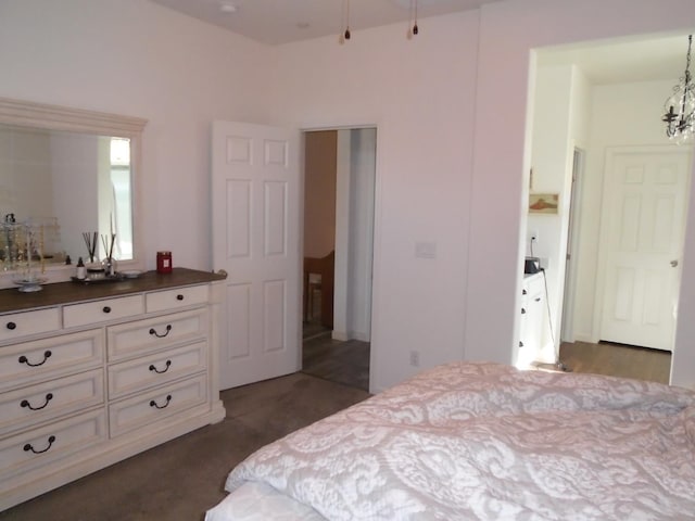 6908 E Castle Ave, Fresno, CA 93727 - bedroom with a chandelier