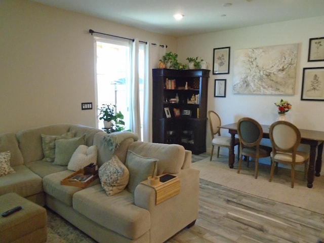 6908 E Castle Ave, Fresno, CA 93727 - living room featuring plenty of natural light and light wood-type flooring