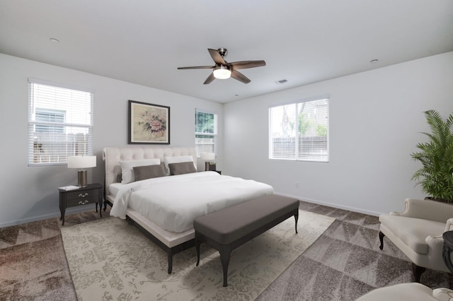 7173 N Shiraz, Fresno, CA 93722 - carpeted bedroom featuring baseboards and a ceiling fan