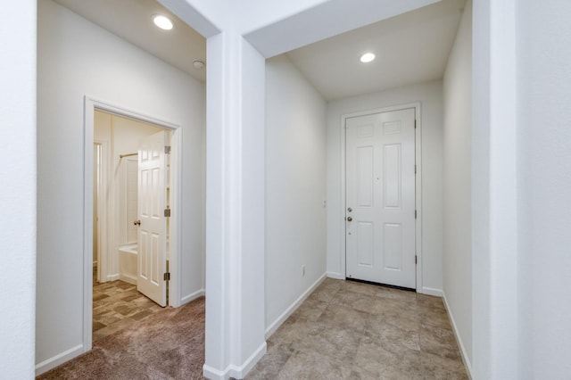 7173 N Shiraz, Fresno, CA 93722 - hallway with recessed lighting