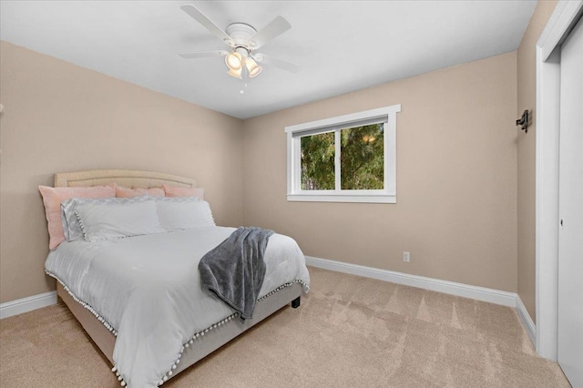 27762 Twin Ponds Rd, Clovis, CA 93619 - carpeted bedroom with baseboards and ceiling fan