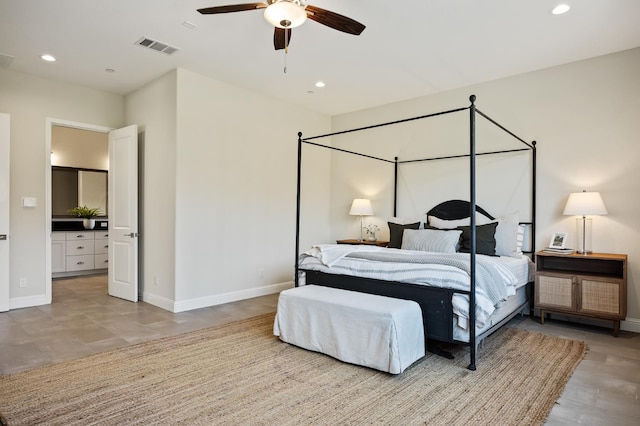 998 Highland Rd W, Madera, CA 93636 - bedroom featuring recessed lighting and ceiling fan