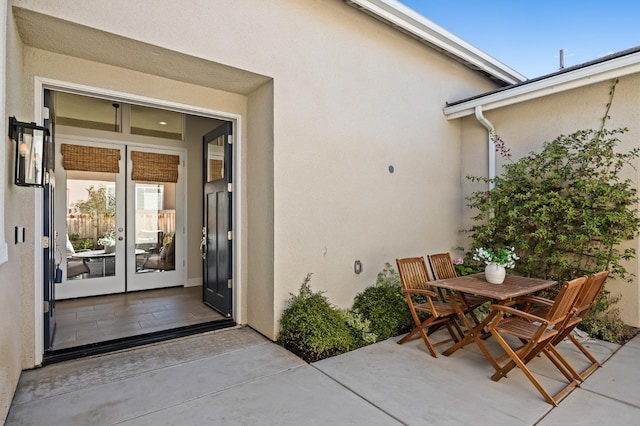 998 Highland Rd W, Madera, CA 93636 - view of patio featuring french doors and outdoor dining space