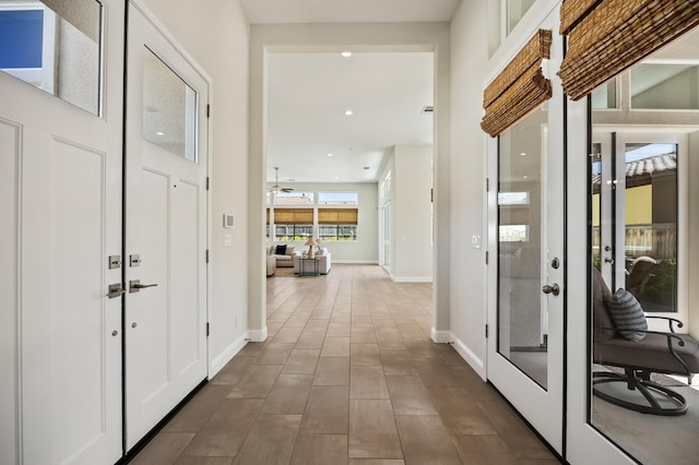 998 Highland Rd W, Madera, CA 93636 - foyer entrance with baseboards and recessed lighting
