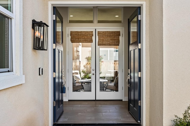 998 Highland Rd W, Madera, CA 93636 - doorway to property featuring french doors and stucco siding