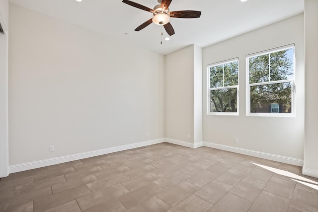 998 Highland Rd W, Madera, CA 93636 - unfurnished room featuring a ceiling fan and recessed lighting
