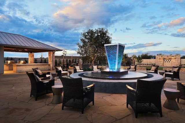 503 Cathedral Ct S, Madera, CA 93636 - view of patio / terrace with area for grilling and a gazebo
