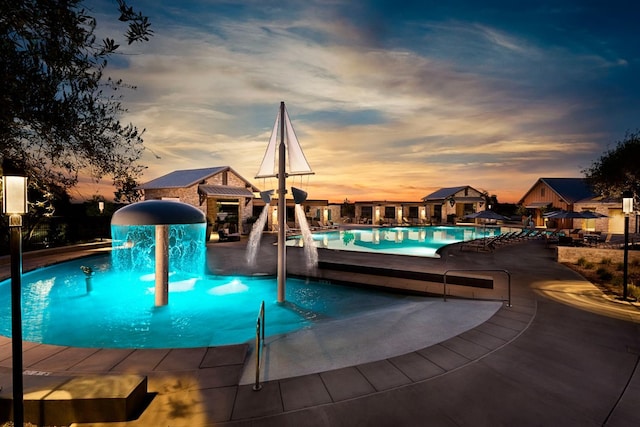 503 Cathedral Ct S, Madera, CA 93636 - community pool featuring a patio area