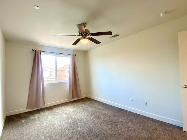 578 S Alpine Way S, Madera, CA 93636 - carpeted empty room featuring a ceiling fan and a smoke detector