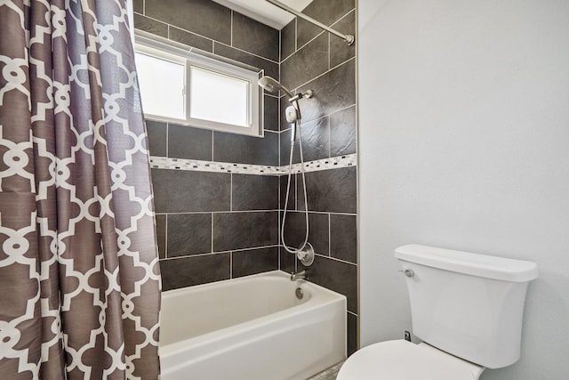 11736 Waverly Rd, Madera, CA 93636 - bathroom featuring shower / bath combination with curtain and toilet