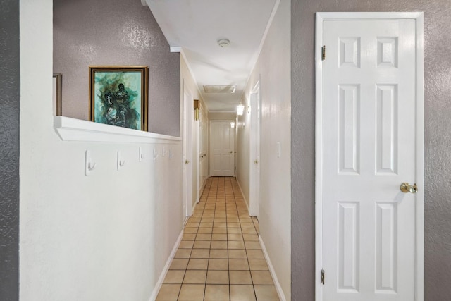 11736 Waverly Rd, Madera, CA 93636 - corridor with light tile patterned floors and a textured wall