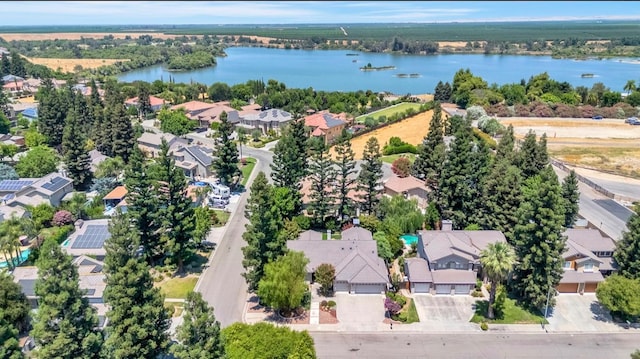 4632 W Minarets Ave, Fresno, CA 93722 - aerial perspective of suburban area with a nearby body of water
