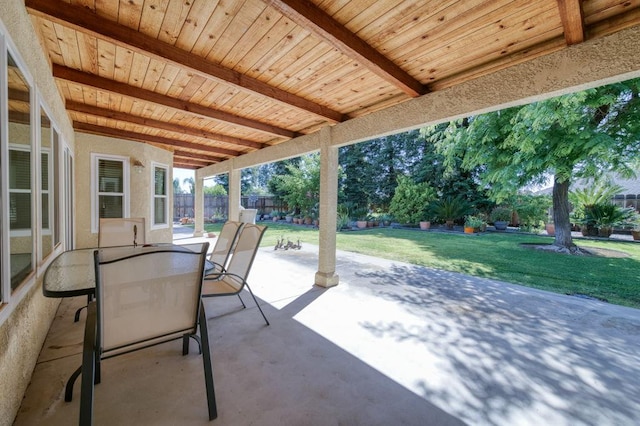 3084 Magnolia Ave, Clovis, CA 93611 - fenced backyard with outdoor dining area and a patio area