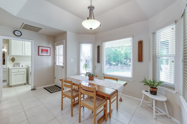 3084 Magnolia Ave, Clovis, CA 93611 - dining space with light tile patterned floors and baseboards