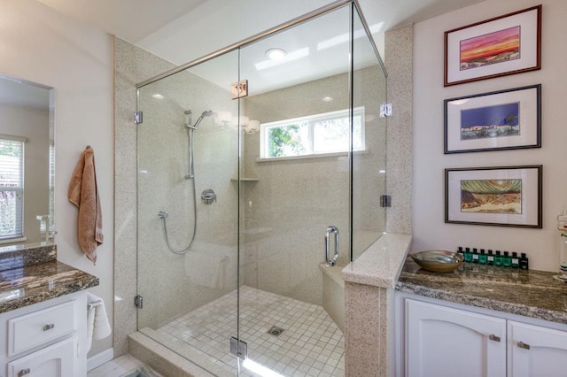 3084 Magnolia Ave, Clovis, CA 93611 - bathroom featuring vanity and a shower stall