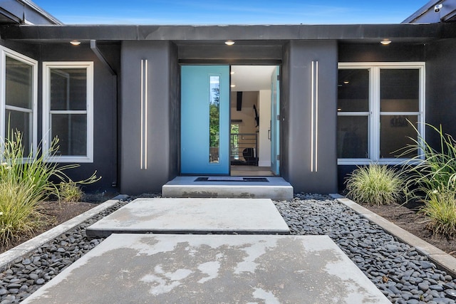 6054 N Kavanagh Ave, Fresno, CA 93711 - entrance to property featuring stucco siding