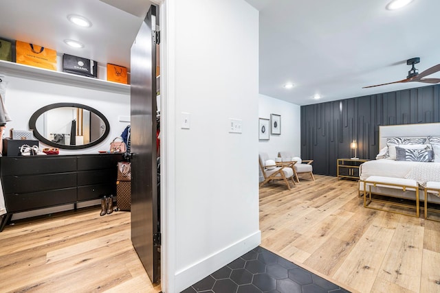 6054 N Kavanagh Ave, Fresno, CA 93711 - bedroom featuring recessed lighting and tile patterned flooring