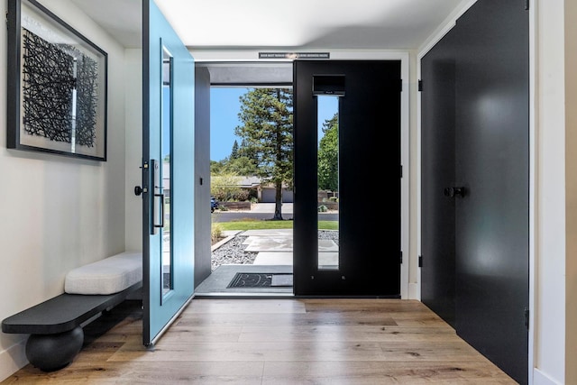 6054 N Kavanagh Ave, Fresno, CA 93711 - entrance foyer featuring wood finished floors and french doors