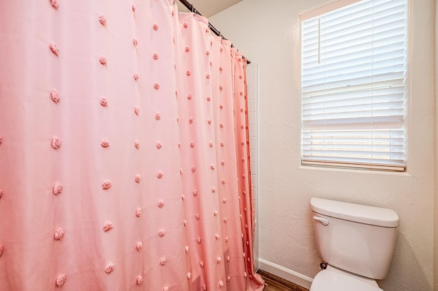 2012 Richard Ave, Sanger, CA 93657 - full bath with wood finished floors and curtained shower