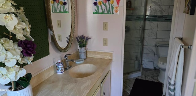3415 E Lincoln Ave, Fresno, CA 93725 - full bathroom with vanity and a shower stall