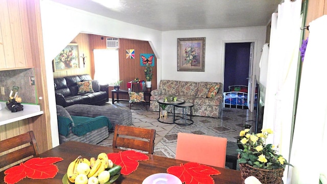 3415 E Lincoln Ave, Fresno, CA 93725 - living room with an AC wall unit