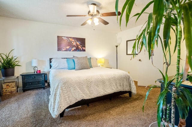 6372 N Benedict Ave, Fresno, CA 93711 - bedroom featuring carpet and ceiling fan